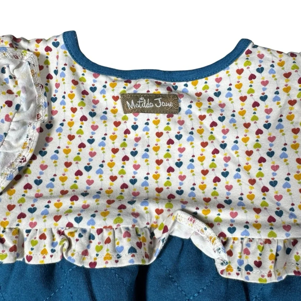Matilda Jane Baby Girl’s Size 18-24 Months Heartstrings‎ Quilted Romper